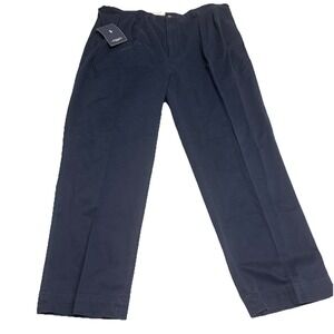 Polo Ralph Lauren Men's The Andrew Pants W40 L29 Pleated Chinos Navy Blue NWT